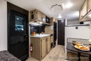 2026 Forest River Cherokee Wolf Pup Black Label 16BHSBLW Small Bunkhouse Travel Trailer Interior Image