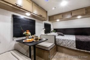 2026 Forest River Cherokee Wolf Pup Black Label 16BHSBLW Small Bunkhouse Travel Trailer Interior Image