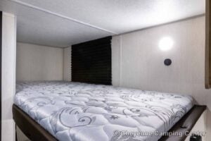 2026 Forest River Cherokee Wolf Pup Black Label 16BHSBLW Small Bunkhouse Travel Trailer Interior Image