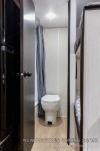 2027 Forest River Cherokee Wolf Pup Black Label 16BHSBLW Small Bunkhouse Travel Trailer Interior Image