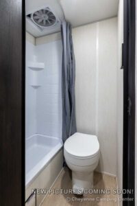 2027 Forest River Cherokee Wolf Pup Black Label 16BHSBLW Small Bunkhouse Travel Trailer Interior Image