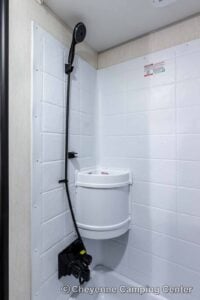 2026 Forest River Cherokee Wolf Pup Black Label 16BHSBLW Small Bunkhouse Travel Trailer Interior Image