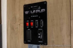 2026 Forest River Cherokee Wolf Pup Black Label 16BHSBLW Small Bunkhouse Travel Trailer Interior Image