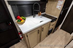 2026 Forest River Cherokee Wolf Pup Black Label 16BHSBLW Small Bunkhouse Travel Trailer Interior Image