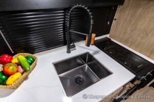 2026 Forest River Cherokee Wolf Pup Black Label 16BHSBLW Small Bunkhouse Travel Trailer Interior Image