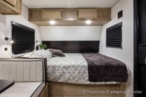 2026 Forest River Cherokee Wolf Pup Black Label 16BHSBLW Small Bunkhouse Travel Trailer Interior Image