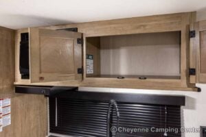 2026 Forest River Cherokee Wolf Pup Black Label 16FQBLW Small Camper Interior Image