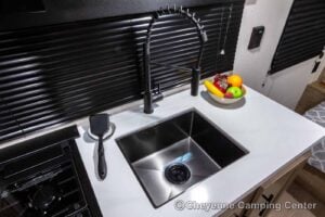 2026 Forest River Cherokee Wolf Pup Black Label 16FQBLW Small Camper Interior Image