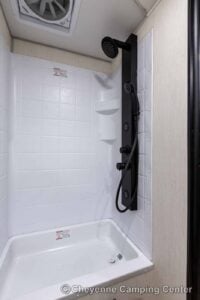 2026 Forest River Cherokee Wolf Pup Black Label 16FQBLW Small Camper Interior Image