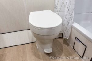 2026 Forest River Cherokee Wolf Pup Black Label 16FQBLW Small Camper Interior Image