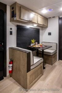 2026 Forest River Cherokee Wolf Pup Black Label 16FQBLW Small Camper Interior Image