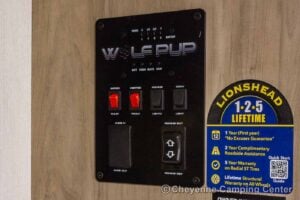 2026 Forest River Cherokee Wolf Pup Black Label 16FQBLW Small Camper Interior Image