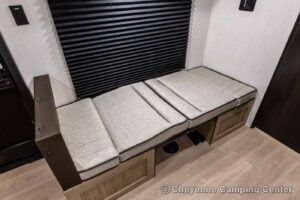 2026 Forest River Cherokee Wolf Pup Black Label 16FQBLW Small Camper Interior Image