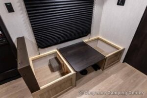 2026 Forest River Cherokee Wolf Pup Black Label 16FQBLW Small Camper Interior Image