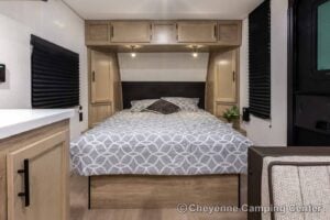 2026 Forest River Cherokee Wolf Pup Black Label 16FQBLW Small Camper Interior Image