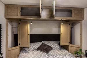 2026 Forest River Cherokee Wolf Pup Black Label 16FQBLW Small Camper Interior Image
