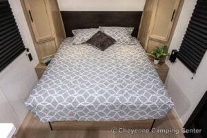 2026 Forest River Cherokee Wolf Pup Black Label 16FQBLW Small Camper Interior Image