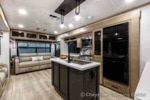2026 Forest River Flagstaff Classic 832IKRL Couples Travel Trailer Interior Image