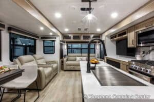 2026 Forest River Flagstaff Classic 832IKRL Couples Travel Trailer Interior Image