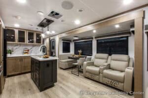 2026 Forest River Flagstaff Classic 832IKRL Couples Travel Trailer Interior Image