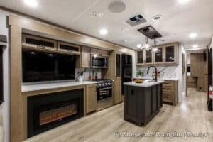 2026 Forest River Flagstaff Classic 832IKRL Couples Travel Trailer Interior Image