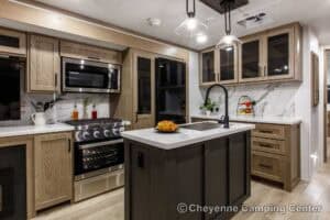 2026 Forest River Flagstaff Classic 832IKRL Couples Travel Trailer Interior Image