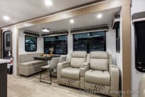 2026 Forest River Flagstaff Classic 832IKRL Couples Travel Trailer Interior Image