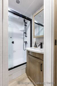 2026 Forest River Flagstaff Classic 832IKRL Couples Travel Trailer Interior Image