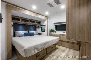 2026 Forest River Flagstaff Classic 832IKRL Couples Travel Trailer Interior Image