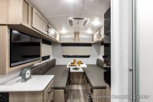 2024 Forest River Flagstaff E-Pro E15TB Front Kitchen Travel Trailer Interior Image
