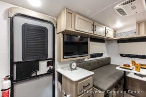2024 Forest River Flagstaff E-Pro E15TB Front Kitchen Travel Trailer Interior Image