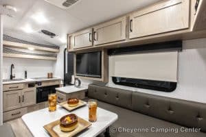 2024 Forest River Flagstaff E-Pro E15TB Front Kitchen Travel Trailer Interior Image