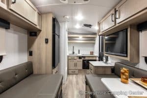2024 Forest River Flagstaff E-Pro E15TB Front Kitchen Travel Trailer Interior Image