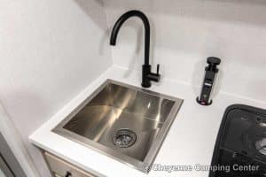 2024 Forest River Flagstaff E-Pro E15TB Front Kitchen Travel Trailer Interior Image