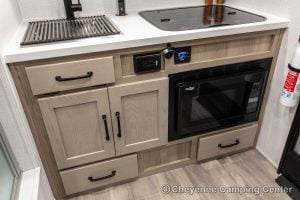 2024 Forest River Flagstaff E-Pro E15TB Front Kitchen Travel Trailer Interior Image