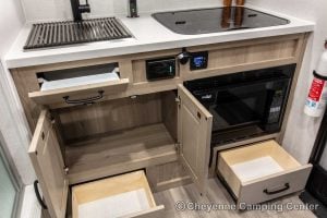 2024 Forest River Flagstaff E-Pro E15TB Front Kitchen Travel Trailer Interior Image