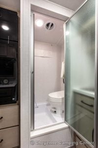 2024 Forest River Flagstaff E-Pro E15TB Front Kitchen Travel Trailer Interior Image