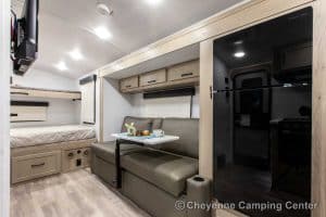 2024 Forest River Flagstaff E-Pro E20FKS Front Kitchen Travel Trailer Interior Image