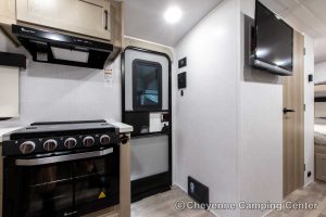 2024 Forest River Flagstaff E-Pro E20FKS Front Kitchen Travel Trailer Interior Image