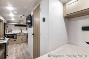 2024 Forest River Flagstaff E-Pro E20FKS Front Kitchen Travel Trailer Interior Image