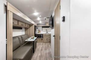 2024 Forest River Flagstaff E-Pro E20FKS Front Kitchen Travel Trailer Interior Image