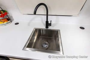 2024 Forest River Flagstaff E-Pro E20FKS Front Kitchen Travel Trailer Interior Image