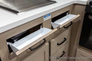 2024 Forest River Flagstaff E-Pro E20FKS Front Kitchen Travel Trailer Interior Image