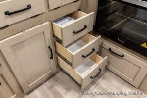 2024 Forest River Flagstaff E-Pro E20FKS Front Kitchen Travel Trailer Interior Image