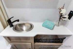 2024 Forest River Flagstaff E-Pro E20FKS Front Kitchen Travel Trailer Interior Image