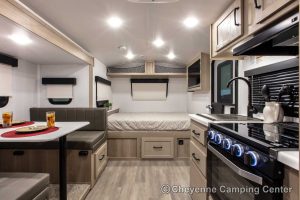 2024 Forest River Flagstaff E-Pro E20BHS Small Travel Trailer With Bunks Interior Image