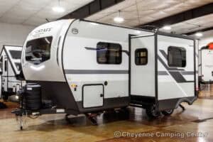 2026 Forest River Flagstaff Micro Lite 22FBS Couples Travel Trailer Exterior Image