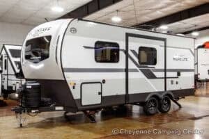 2026 Forest River Flagstaff Micro Lite 22FBS Couples Travel Trailer Exterior Image