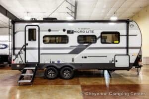 2026 Forest River Flagstaff Micro Lite 22FBS Couples Travel Trailer Exterior Image