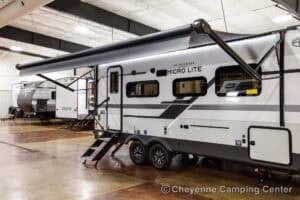 2026 Forest River Flagstaff Micro Lite 22FBS Couples Travel Trailer Exterior Image